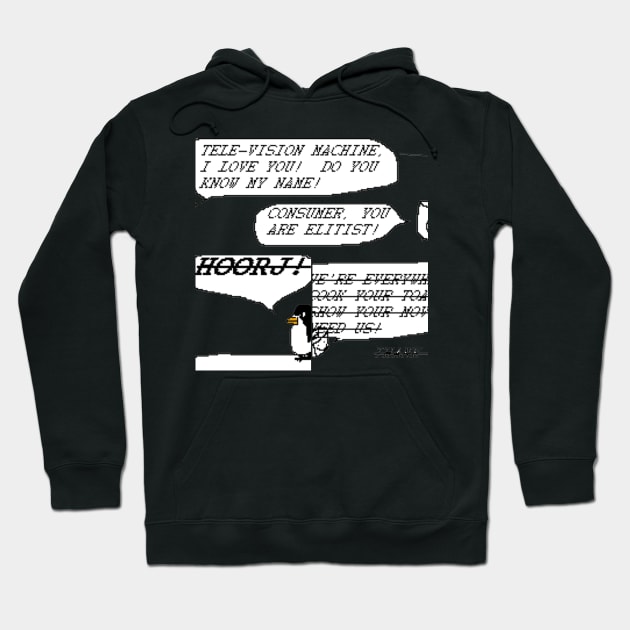 CONSUMER, YOU ARE ELITIST! Hoodie by THE ARCTIC CIRCLE